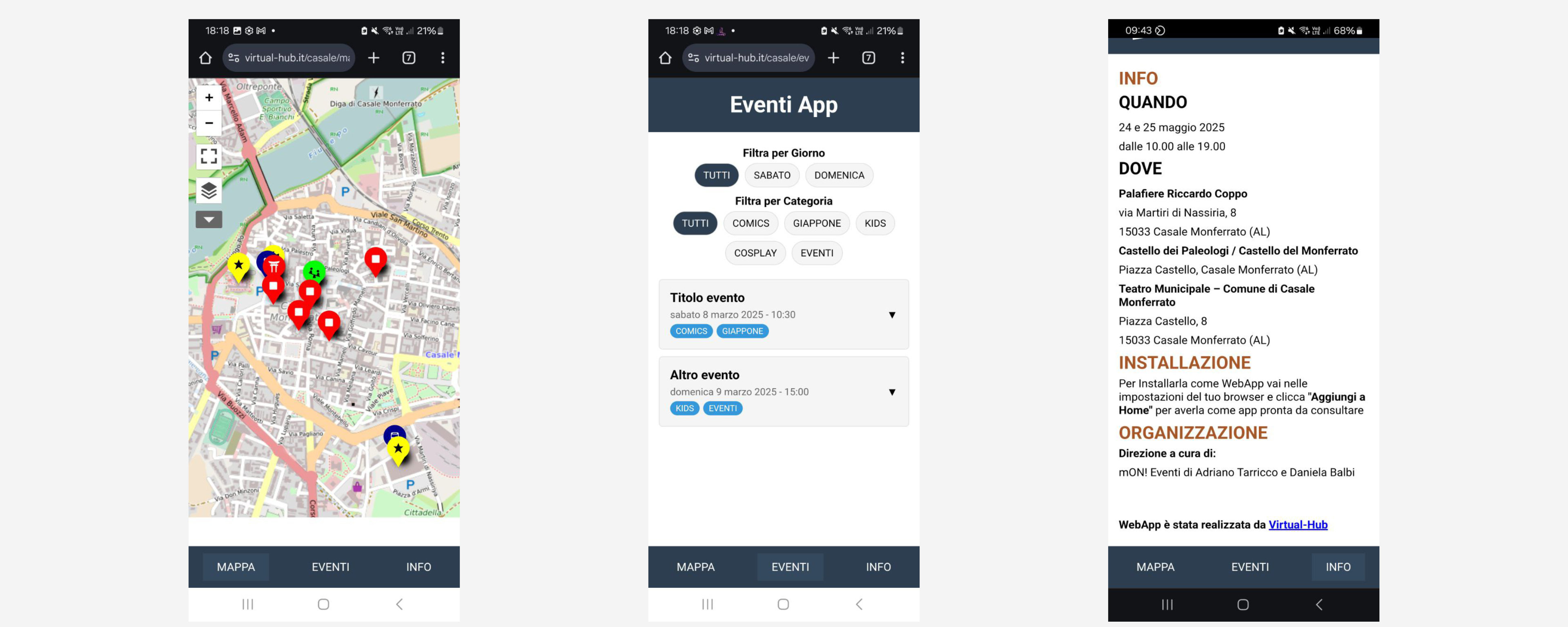 Rendering della WebApp